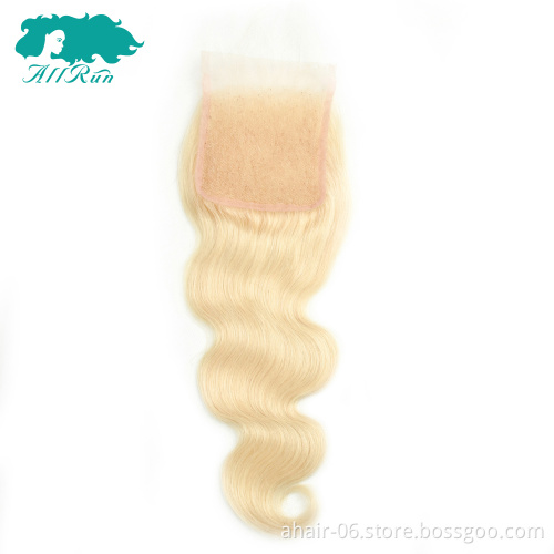 Very Hot Sell 613# 10A 4x4 Swiss Lace 100% Brazilian Virgin Human Hair Body Wave 10"-20" Lace Closure In Stock